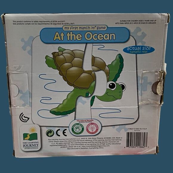 The Learning Journey My First Match It At the Ocean 15 2 Pc Puzzles - Picture 6 of 6